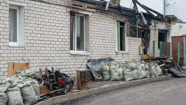 Professional Fire Damage Removal technician working in Laurel, FL
